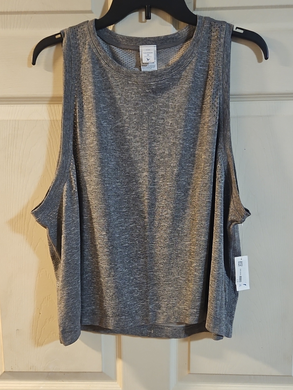 OLD NAVY ACTIVE FLUID SEAMLESS LOOSE TANK: GRAY: NEW WITH TAGS: SIZE 2X